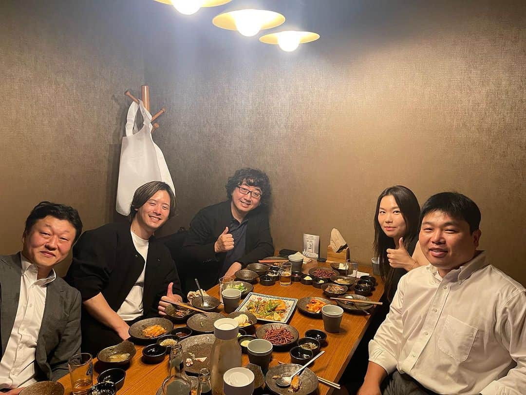 のインスタグラム：「Javin de seoulという化粧品ブランド社長と会食。」