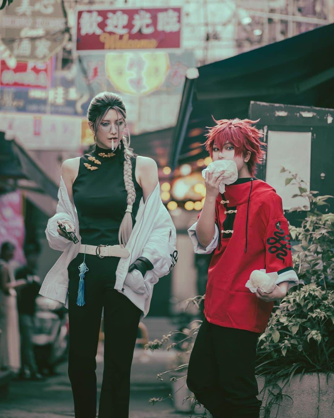 ズミのインスタグラム：「極楽街だーーーー!!  アルマ / むゆん photo / isumi @isumi_maeda   #cosplay #gokurakugai #gokurakugaicosplay #極楽街コスプレ #タオコスプレ #アルマコスプレ」