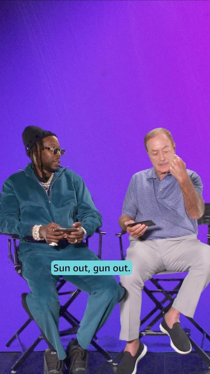 のインスタグラム：「We all need BFFLs in our life like @2chainz and Al Michaels 🏈 2 Chainz kicks off #AmazonMusicLive this Thursday 9/21 9pm PT after the New York Giants vs San Francisco 49ers game on #TNFonPrime」