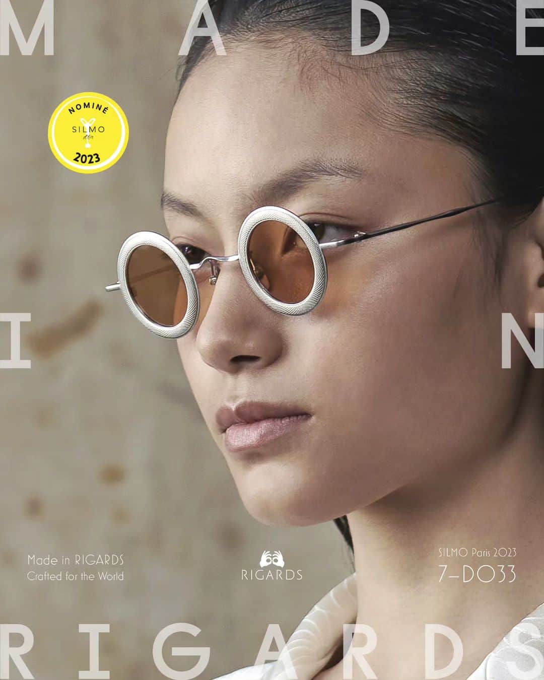 リガーズさんのインスタグラム写真 - (リガーズInstagram)「Dear Friends, we are humbled to share the news that #RIGARDS #RG1009TI has been nominated for the prestigious Silmo d’Or Award, in the ‘Optical Frame - Eyewear Designer’ category.  We are beyond grateful to @SILMOParis and the judging panel for so graciously supporting our work through this nomination. Warm congratulations also to our fellow finalists.  RIGARDS RG1009TI  The guilloché, a savoir-faire that illuminated turn-of-the-century articles of beauty from Edwardian enamel lockets to myriad objets de vertu, led the inspiration for RG1009TI.  Crafted from pure titanium, the frame’s curved rounded rims feature a subtle scale pattern that taps into a fascination with serpents and dragons.  Connecting parts and even screws made of beta-titanium further minimizes weight while maximizing flexibility.  A quintessence of RIGARDS artistry and finesse, offering a paean to old-world goldsmithery and a compelling reappraisal of eyewear as functional jewelry for the face.  We look forward to welcoming you to our presentation at #SILMOParis. We will be at Hall 7 # D033 and we look forward to welcoming you via pre-arranged appointments: info@rigards.com / DM IG @rigards. Thank you.  https://t.ly/0vUfk  #MadeInRIGARDS #CraftedForTheWorld #SILMO j'y vais!  #SILMOdOr #SILMO2023 #NatureFirst #NoToCopycats #MadScientist #TimeMachine #Patina #HandmadeForYourFace #NatureDerived #NaturalMaterials #RIGARDSPatina #PATINAbyRIGARDS #Copper #SterlingSilver #AluminumMagnesium #Titanium #Horn #Stone #Wood #Steel #LacquerArt #SunglassClip #SunglassesChain #NaturalEyewear   Apparel: @avivajxue」9月19日 11時13分 - rigards