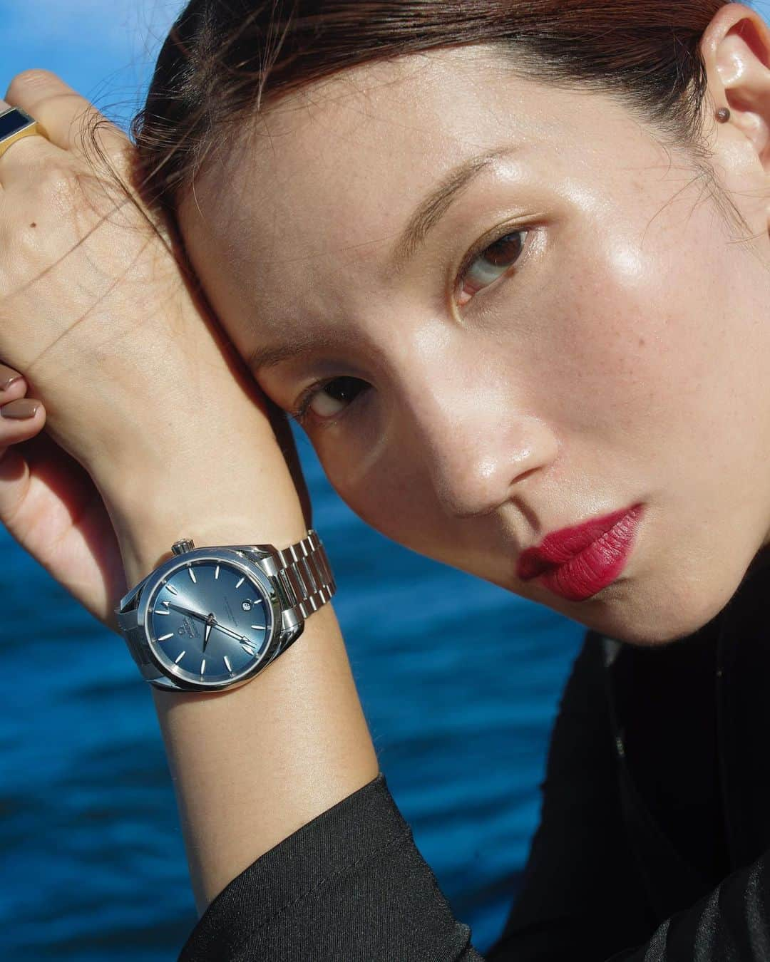 菊乃のインスタグラム：「@omega   #OMEGA #Seamaster @houyhnhnm_official」