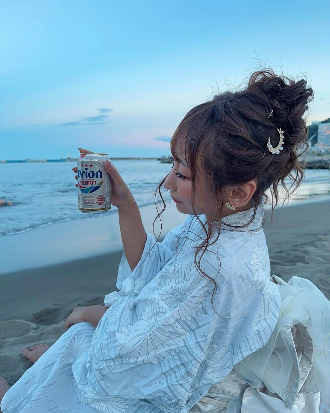 のインスタグラム：「. ビールはのめません🍺  #バーレスク　#バーレスク東京 #浴衣　#浴衣ヘア #浴衣ヘアアレンジ #浴衣女子 #花火　#花火大会 #熱海」