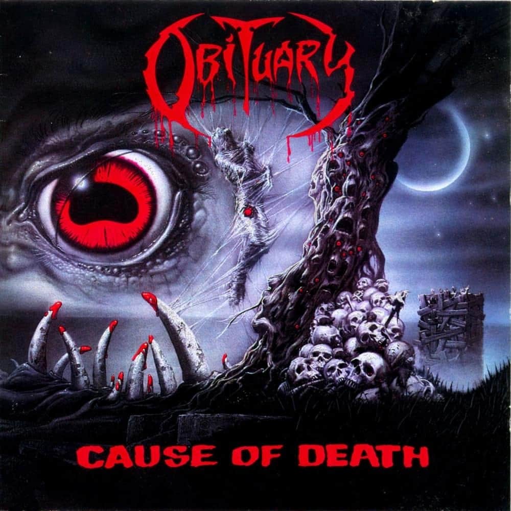 Revolverのインスタグラム：「👁️ Obituary's 'Cause of Death' turns 33 today.⁠ ⁠ Great Obituary albums — or the greatest Obituary album?」