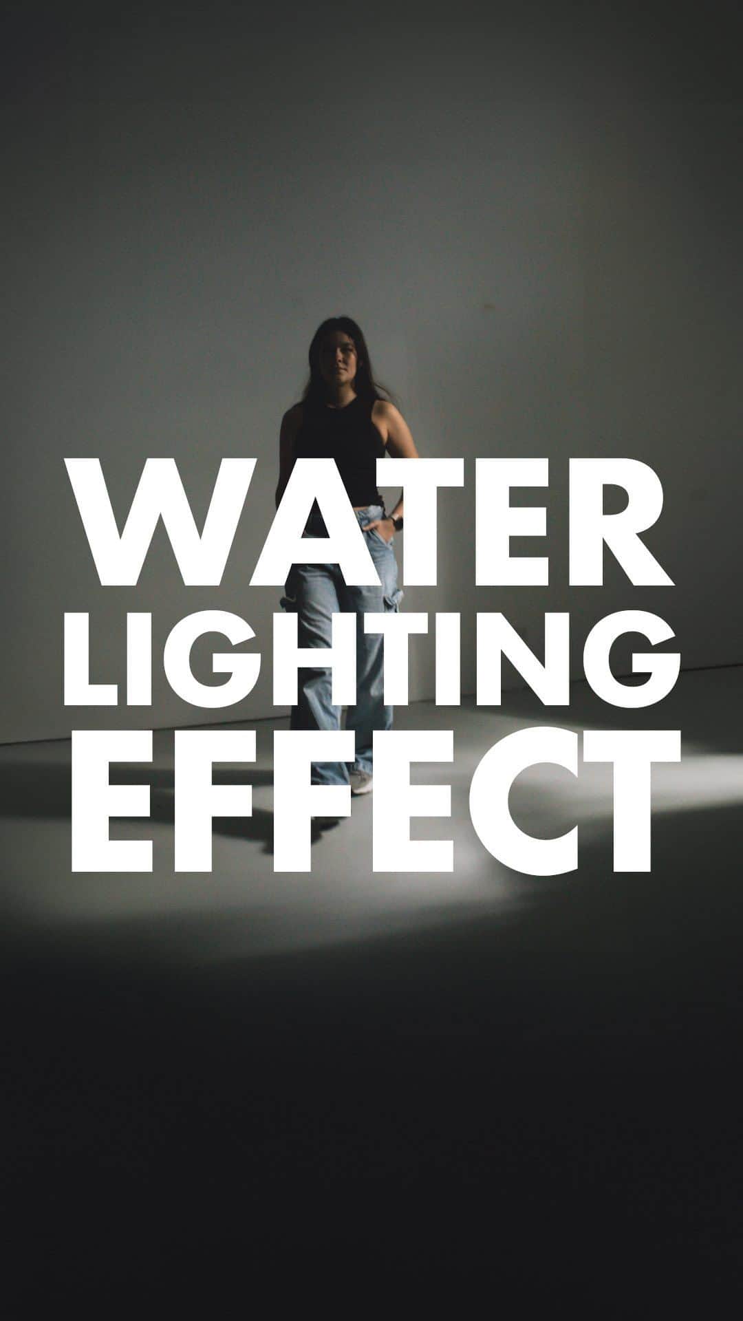 leslie & dani & harriのインスタグラム：「A water lighting effect, without any water.」