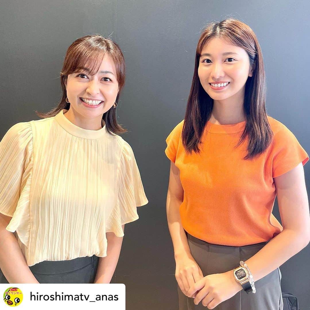木村那津美のインスタグラム：「🐥⸒⸒  中四国の民放が加盟する 労働組合の勉強会で広テレの  #西名みずほアナウンサー と ご一緒させて頂きました(*^^*)♡  西名さんとは2017年にあった 中四国の若手交流会でお会いして以来、 久しぶりの再開✨✨  相変わらずお美しくて目の保養でした……！  またお会いするときに 頑張ってるねって言って頂けるよう精進しますฅ^•ω•^ฅ  おまけで お天気キャスター最終出演（2015.2.20）のときに 撮影したピッピとテレオンのコラボも載せておきます😌  大学4年間、 週2～3回朝5時に局入りするという生活を 送っていました。 袋町に本社があった頃……  朝ごはん食べて バスで大学向かって。 空きコマで爆睡してたなー。 私が寝てる間、 漫画読んだりイヤホンしてゲームしたり 静かに過ごしてくれた友人には 頭上がりません。 - - - - - - - - - - - - - - - - - ✄  @hiroshimatv_anas かつて、#ZIP! 広島ローカルコーナーで 天気予報を担当していた #木村那津美さん❗️ 大学卒業後、テレビ山口に就職。 アナウンサーとしてがんばってます😊  先日、中四国の民放の労働組合イベントがあり 広テレに来てくれました❗️ 横のつながりで情報交換する貴重な機会です。  地元が広島なので、ちょくちょく帰省も しているそうですが、私は久しぶりの再会❗️  系列は違っても、広テレがある意味"輩出した！？" #アナウンサー ❣️ ますますのご活躍を祈ってます❗️  西名」