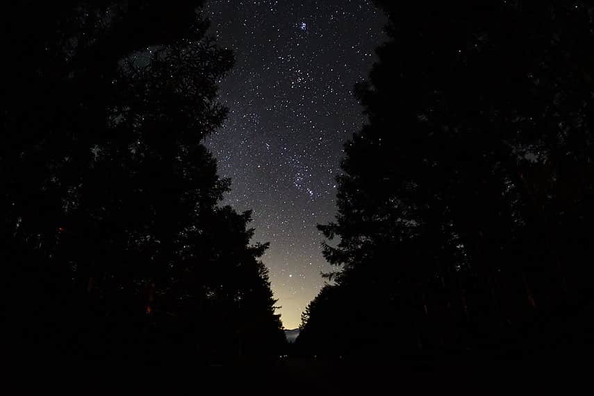 【公式】八ヶ岳高原ロッジ・八ヶ岳高原音楽堂のインスタグラム：「2023年9月の星空🌌  今宵も高原ロッジにご滞在の皆さまにはお馴染み✨星景写真家の有賀哲夫先生（@skyscene1）が八ヶ岳の星空をご案内💁‍♂️⭐️    夏の天の川は南西～西の空へと移動し、頭上の銀河が空を二つに割っています。 東の空には秋の星の「#カシオペア座 ・#アンドロメダ座 」が見えてきて星達の季節が入れ替わる時期です。 明け方近くには冬の星が見え始め「#オリオン座 ・#ベテルギュース #こいぬ座 ・#プロキオン #おおいぬ座 ・#シリウス 」の「#冬の大三角形 」が順次昇ってきます。  9月上旬の、明け方のわずかな時間に、思いがけず日本人が発見した「#西村彗星 」が「#ふたご座 」の下にうっすらと見えるかもしれません👀  ご覧になった方はぜひコメントで教えてくださいね⭐️  #冬の空 #冬の大三角 #天の川 #天の川銀河  #秋の夜長 #星景写真 #星景 #星景ら部 #星空 #星空撮影 #星空フォト #星空好きな人と繋がりたい #星空観察 #星 #銀河 #starphotography #オリオン座」