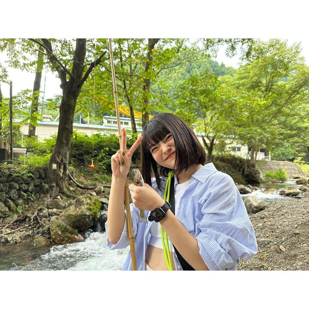 田中珠里さんのインスタグラム写真 - (田中珠里Instagram)「マス釣り行ってました🐟 もぉ幸せでした。 #ニジマス #秩父」9月19日 21時52分 - shuritanaka_official