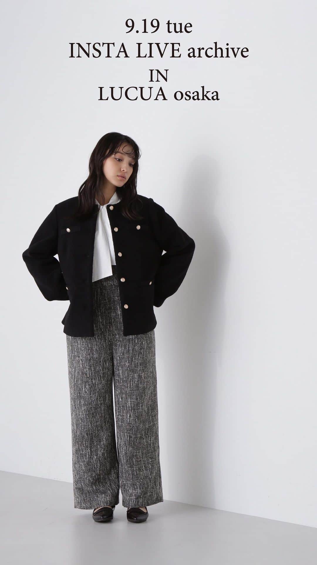 NATURAL BEAUTY BASICのインスタグラム：「【新作アイテムの紹介】  〈スタッフ〉 せきや 164cm/しまだ 154cm きむら 153cm  ●ラッフルボウブラウス 0173210954 ￥8,910 tax in  ●ツイードタックワイドパンツ 0173230950 ￥10,450 tax in  ●シャンブレータックフレアスカート 0173220911 ￥10,450 tax in  ●デザインタックスリーブブラウス 0173210914 ￥8,470 tax in  ●ツイードミニニットワンピース 0173247950 ￥11,990 tax in  ●シースルーブラウス＆ニット 0173210950 ￥12,980 tax in  ●ロービングチェックタイトスカート 0173220950 ￥10,890 tax in  ●ボアブルゾン 0173255911 ￥14,960 tax in  ●ツイードオールインワン 0173240910 ￥13,970 tax in  ●オータムリブベーシックシリーズモックネックニット 0173270950 ￥6,930 tax in  ●シンプルサテンナロースカート 0173220912 ￥9,460 tax in  ●ダブルジャガードフォルムニット 0173270919 ￥7,920 tax in  #インスタ LIVE#インスタライブ配信 #naturalbeautybasic#nbb#ナチュラルビューティーベーシック#nbbofficial#スタッフ着回しコーデ#トレンドコーデ#秋コーデ#ミニワンピース#ブラウス#スカート#ツイード#ブラウス#ルクア大阪」