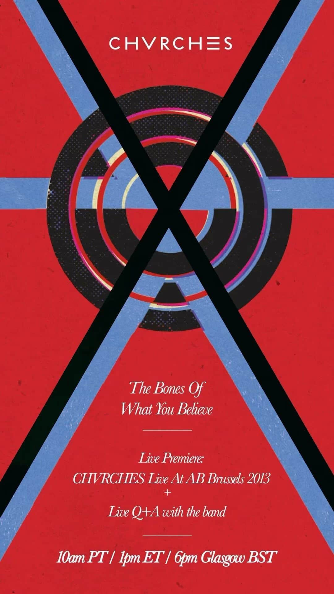 CHVRCHESのインスタグラム：「TBOWYB 10th Anniversary release contains 5 live tracks from 2013 at AB Brussels and in honor of the anniversary, we’ll be doing a live Q&A and streaming the 2013 concert live on YouTube from 10am PT / 1pm ET / 6pm UK at the link in bio.」