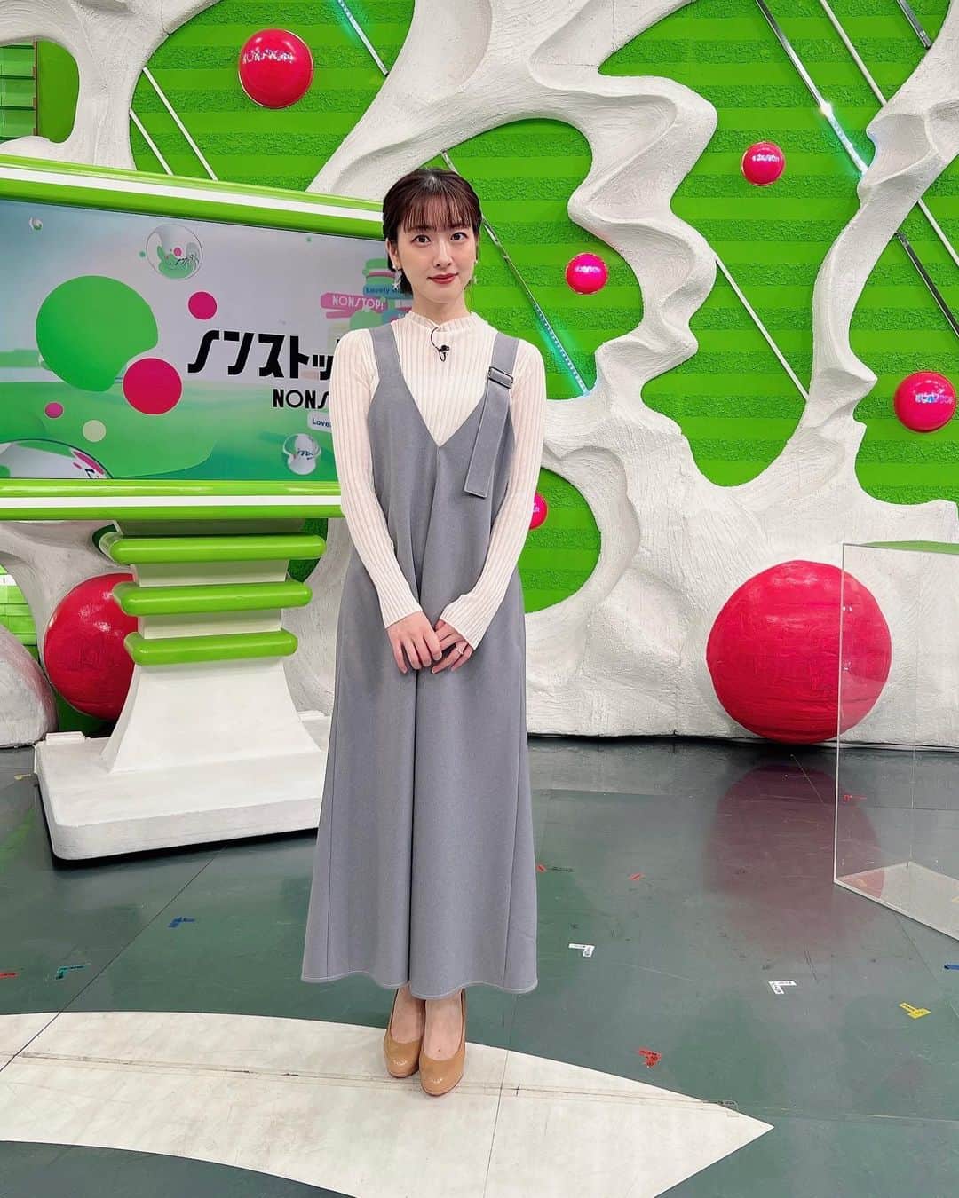 【公式】『ノンストップ！』のインスタグラム：「・ 本日もありがとうございました☺︎   #三上真奈 @mana.mikami47  #衣装」