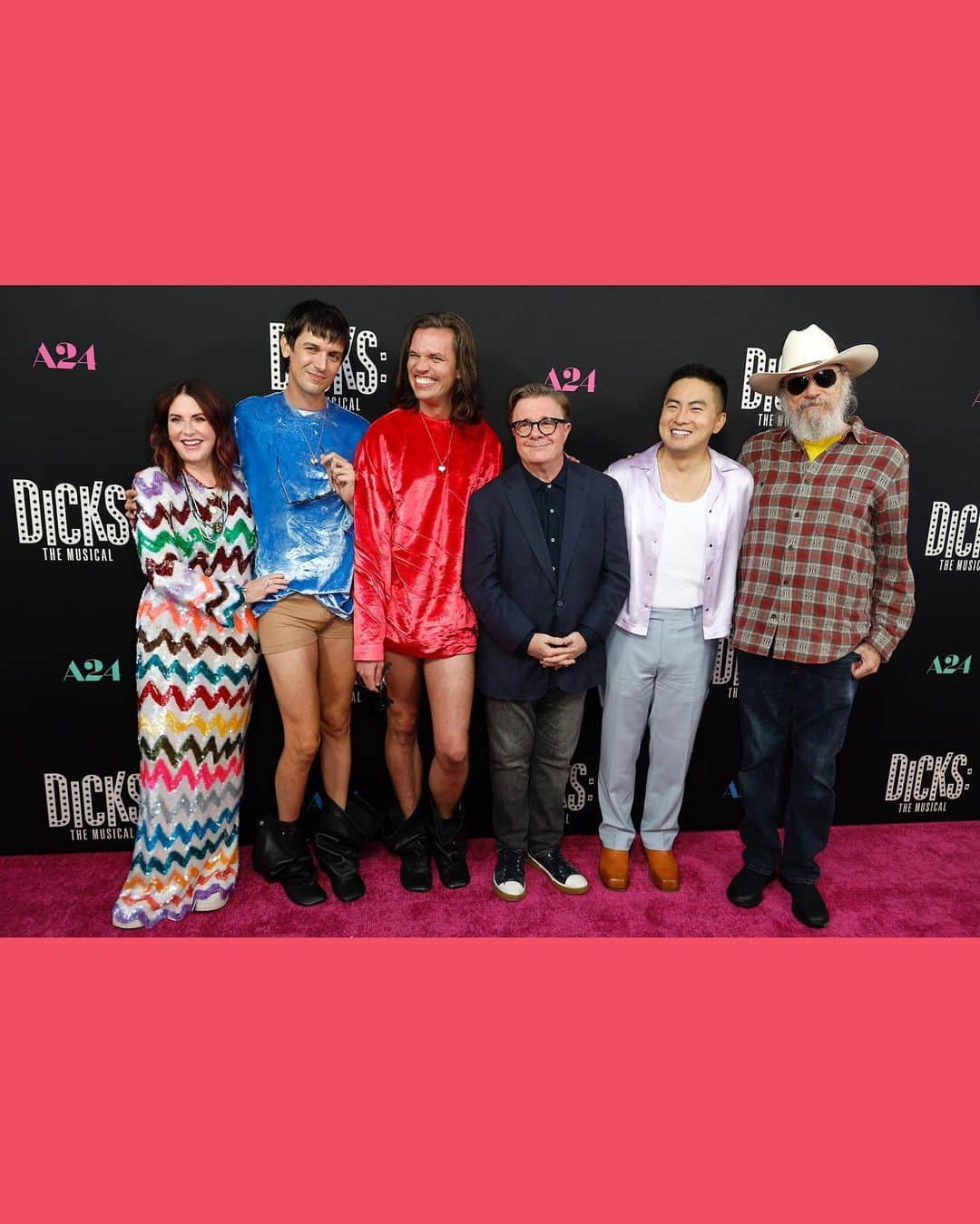 Just Jaredさんのインスタグラム写真 - (Just JaredInstagram)「Megan Mullally and Nathan Lane join co-stars Bowen Yang, Aaron Jackson, and Josh Sharp at the premiere of their new movie "Dicks: The Musical," which hits theaters next month. More photos on JustJared.com! #MeganMullally #NathanLane #BowenYang #AaronJackson #JoshSharp #DicksTheMusical Photos: Getty」9月19日 14時20分 - justjared