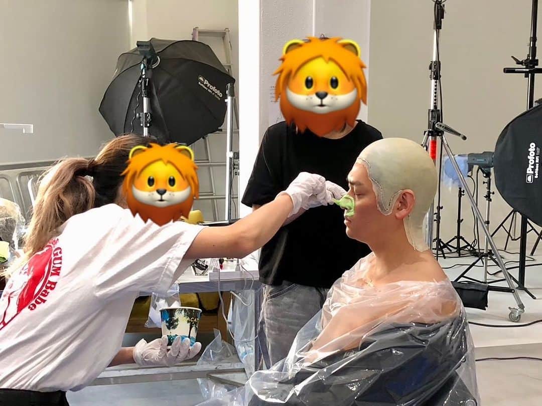 賀集利樹のインスタグラム：「次の作品の準備ちゅう。 坊主⁉️ さ〜どうでしょう。。」