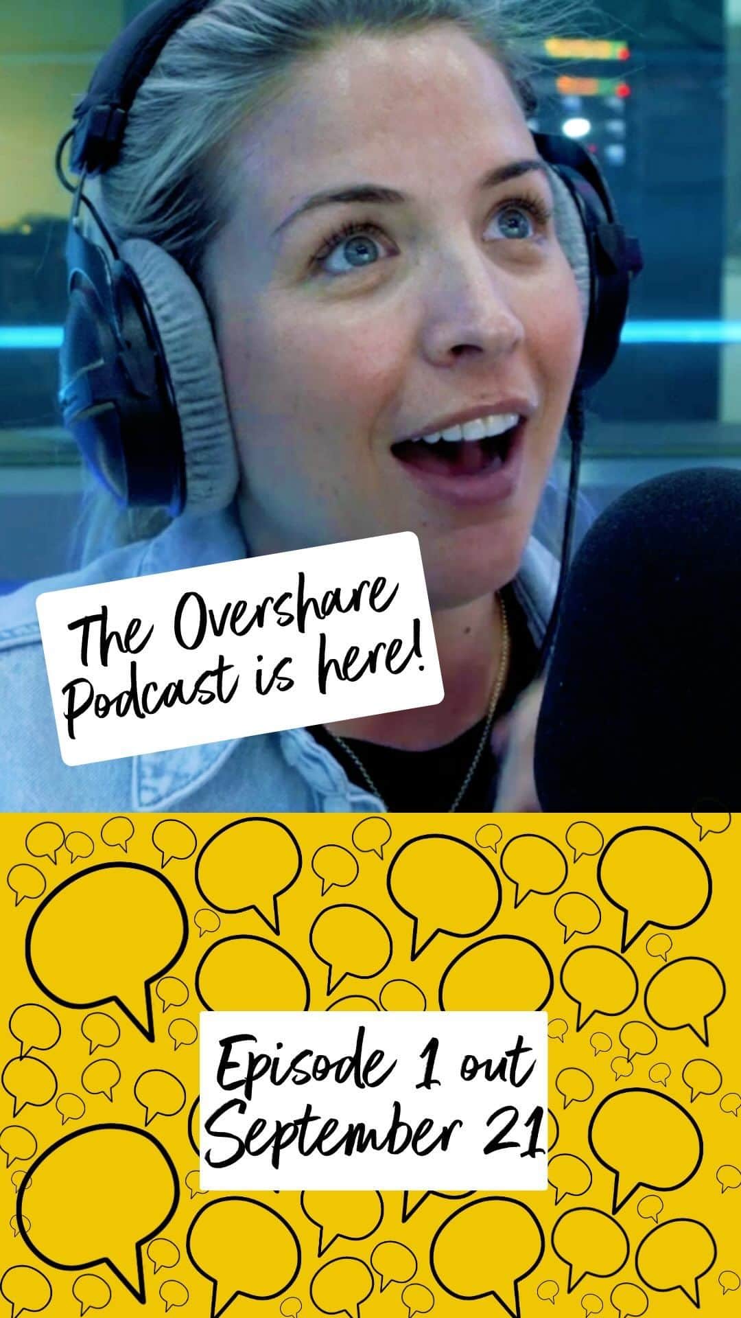 ジェマ・アトキンソンのインスタグラム：「Brace yourselves for the ultimate overshare experience with @glouiseatkinson 🎙  Episode 1 of ‘The Overshare’ drops this Thursday.  Real stories, real emotions, and real connections coming your way! 🗣️💬」