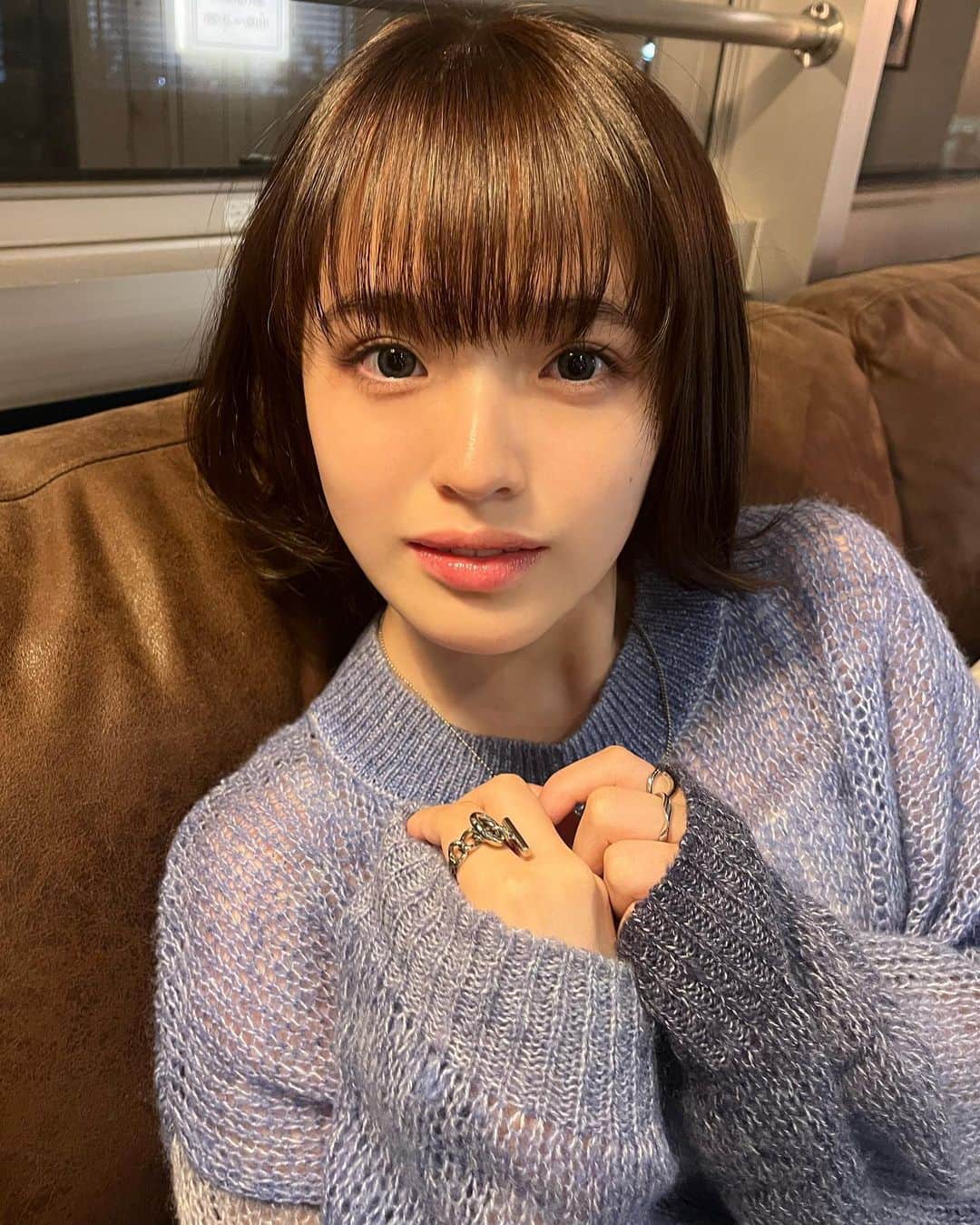 のインスタグラム：「次の作品のために髪を明るくしました✌︎ 解禁をお楽しみに！！💗」
