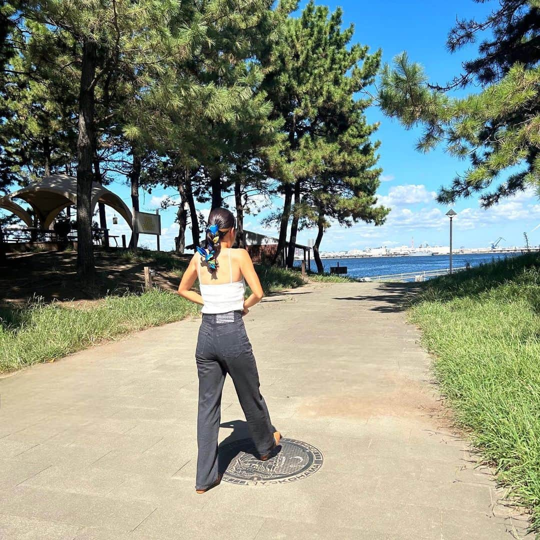 川島はるなさんのインスタグラム写真 - (川島はるなInstagram)「...☀️🌴👖  #ノジマステラ #ノジマステラ神奈川相模原 #weリーグ #weリーグカップ」9月19日 17時34分 - haruna__kawashima