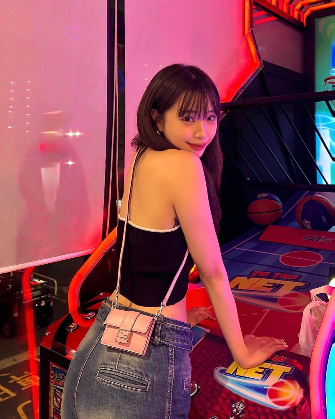 麻生果恩のインスタグラム：「game...🎰🃏❤️  ゲームセンター行ったら何する？」