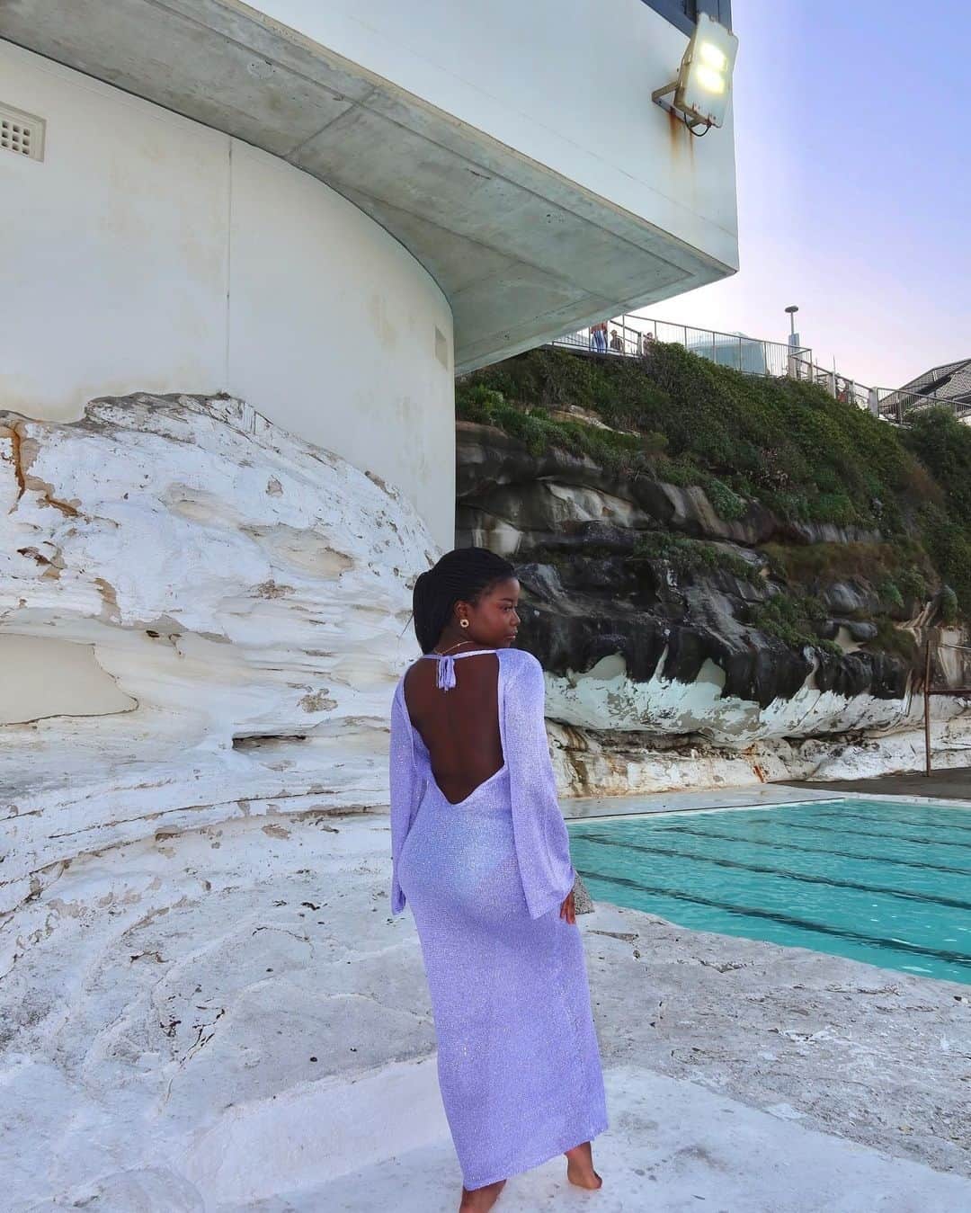 Beginning Boutiqueのインスタグラム：「Angel girl @paigeruz wears our NEW Kendrick Purple Sequin Knit Long Sleeve Maxi Dress 💜 Available to shop, online now!」
