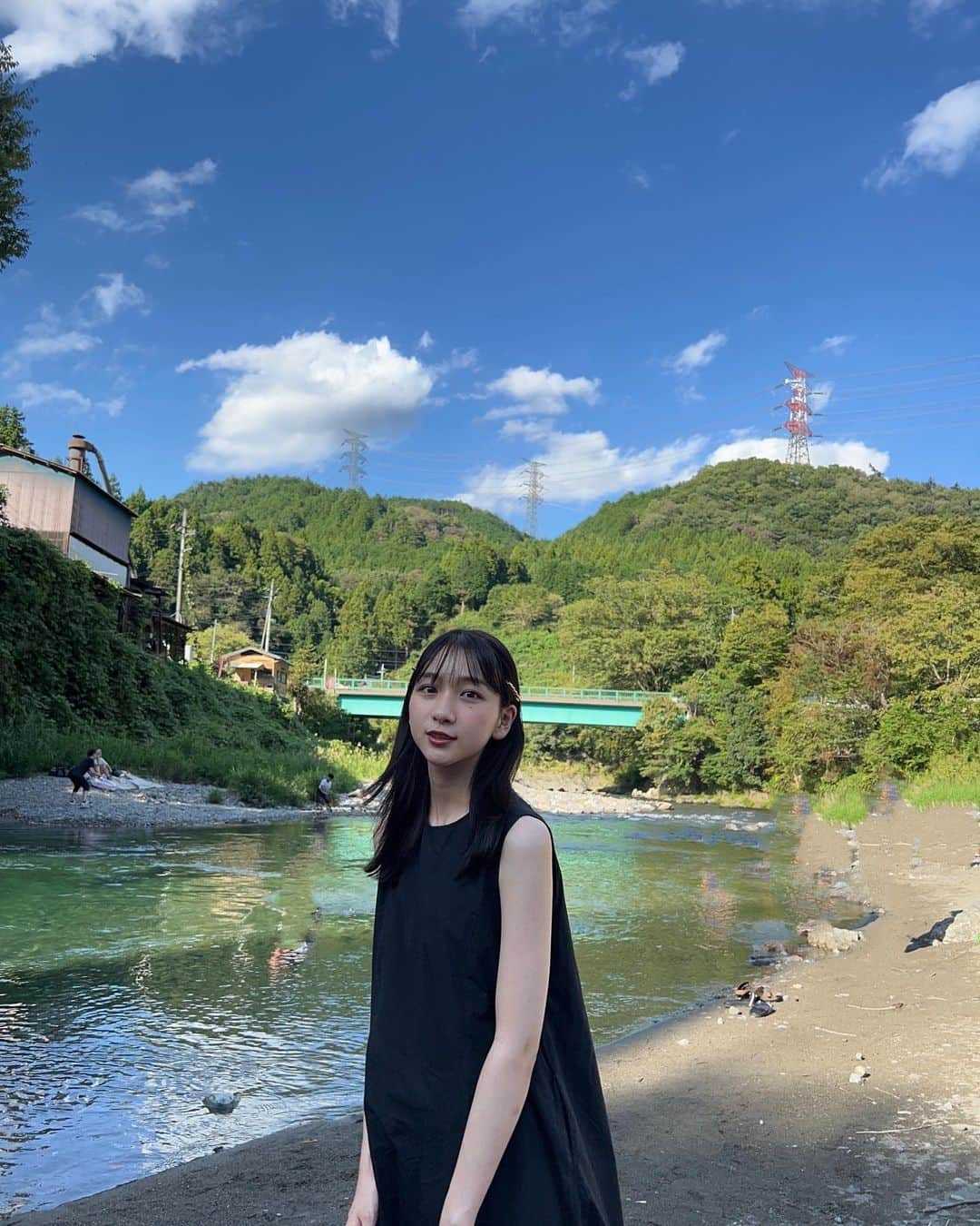 杉本愛里のインスタグラム：「まだ暑いね🌞🍖」