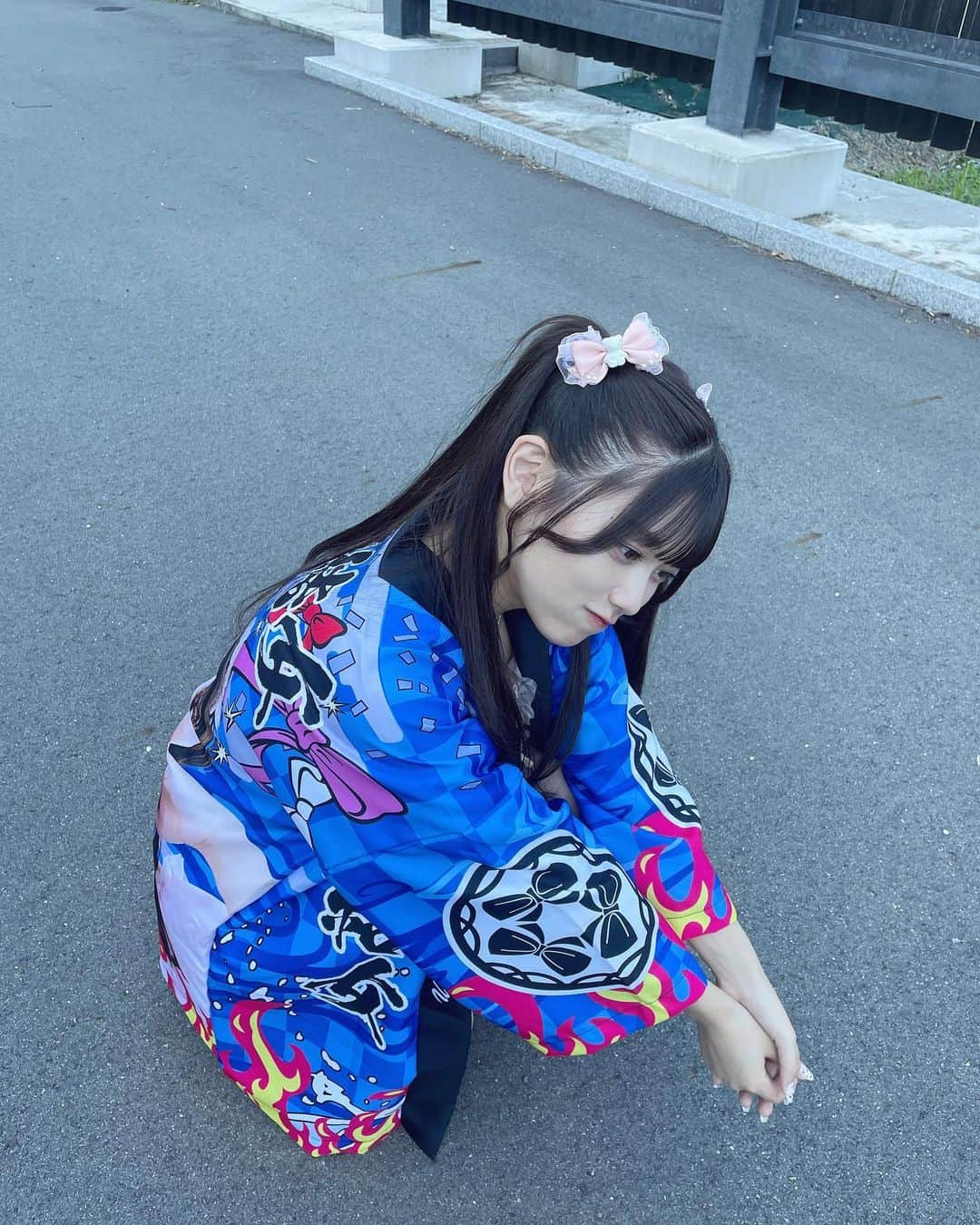 大場結女さんのインスタグラム写真 - (大場結女Instagram)「法被ばゆめ💙  ブルー担当推してみませんか?  #法被#法被女子 #祭り #グッズ #アイドル #ツインテール #リボン #ハーフツイン #Japan #japaneseidol  #idol #名古屋 #名古屋城 #名古屋観光」9月19日 18時50分 - yume.o__06