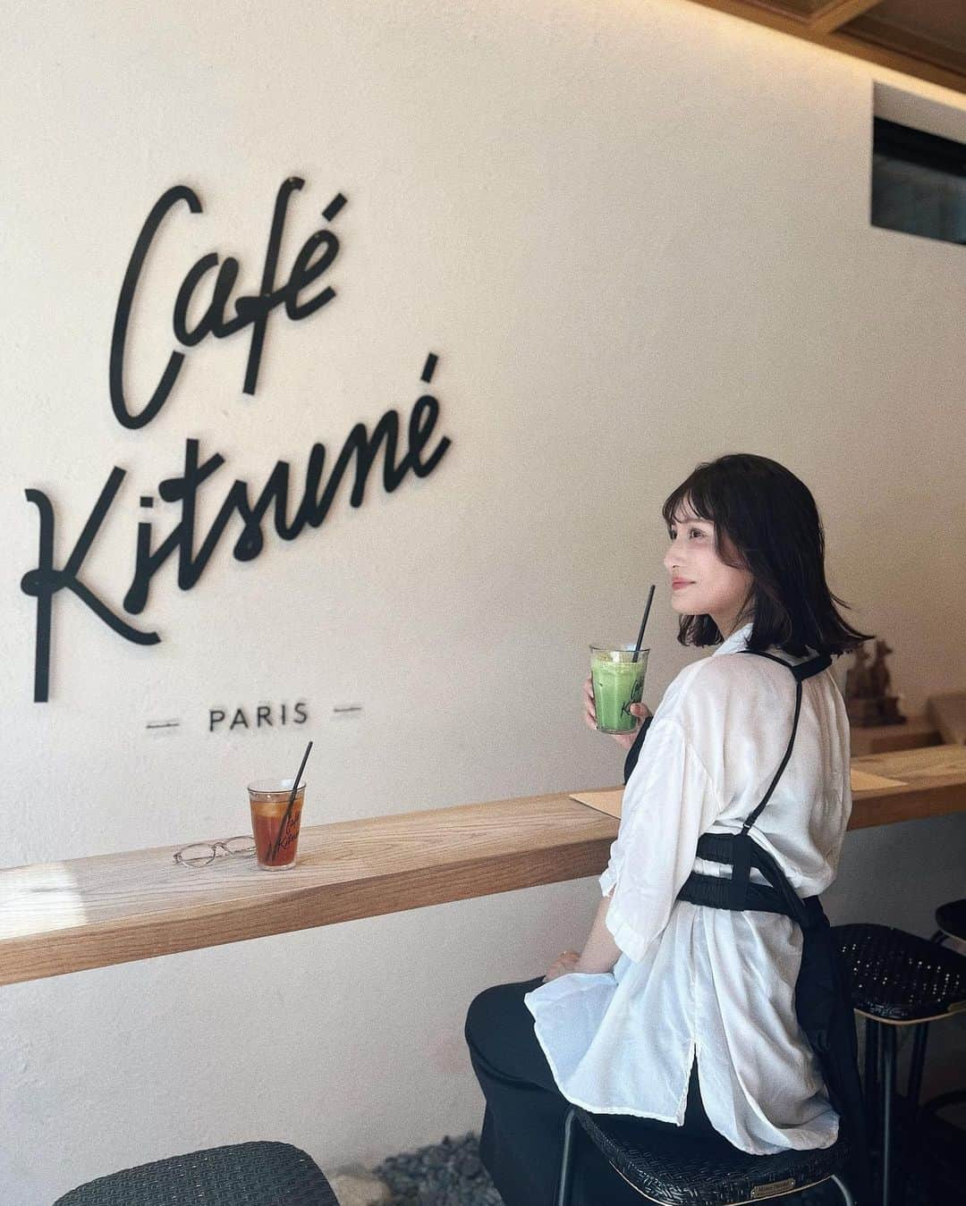 ANNA 杏奈さんのインスタグラム写真 - (ANNA 杏奈Instagram)「📍@cafekitsune . . VIVANT終わっちゃったーTT . . 写真撮ってもらったから載せちゃう🥹 抹茶ラテが美味しすぎて早くまた飲みたい🍵💓 . . #cafekitsune #表参道カフェ #青山カフェ #カフェ巡り #朝活力フェ  #朝活 #東京カフェ #観光 #VIVANT #カフェキツネ #カフェキツネ青山 #etretokyo #ラベルエチュード #searoomlynn #カフェ巡り」9月21日 18時15分 - anna_maria_end18