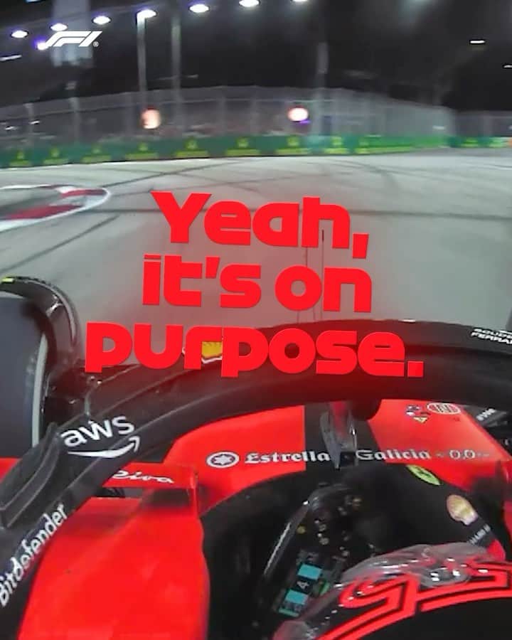 カルロス・サインツJr.のインスタグラム：「Cool, calm and composed 😮‍💨  Some big brain moves from the Smooth Operator in the final stages as he brought home the win 🏆   #F1 #Formula1 #SingaporeGP」