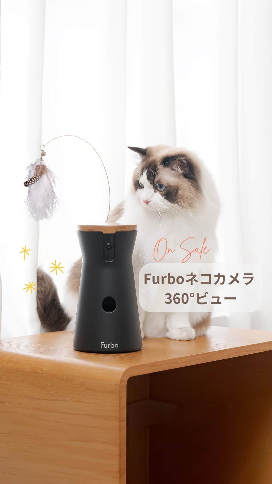 Furbo ドッグカメラのインスタグラム：「▼ 30%OFF✨ネコカメラ発売記念セール😻  大切な愛猫と離れていても安心。 Furboネコカメラ360°ビュー🎥💫  本日からFurbo公式サイト 及びAmazonにて販売スタートです！🐱✨   Furboネコカメラ360°ビューは、 長い年月をかけて猫ちゃんのために 設計された特別なカメラ。  高度な技術であなたの愛猫をケアしながら、 猫ちゃんの毎日を もっと安全でハッピーにしていきます🪄🐈  🎉 発売記念セール 今だけ30%OFF！ 公式サイト＆Amazon公式ページでの 限定価格です🤩  セール会場はプロフィール🔗をチェック！ このチャンスをお見逃しなく✨  ⇨ @furbo_japan     ⋯    Furboネコカメラ360°ビュー注目機能👇   🎥 回転360°ビュー & 自動追尾 🎤 リアルタイム双方向会話 👀 夜行性の猫に最適な次世代暗視モニター 🪽 取り外し可能なネコじゃらし 🐟 楽しい飛び出すおやつ機能 🔔 ニャンニャン通知  機能の詳細も プロフィールリンクへ◎  ⇨ @furbo_japan     ⋯    #Furbo #ファーボ #ネコカメラ #ペットカメラ #見守りカメラ #お留守番カメラ #猫すたぐらむ #にゃんすたぐらむ #ねこのいる生活 #ねこ好き #猫と暮らす #猫のいる暮らし #猫部 #猫の健康管理 #猫用品 #猫グッズ」