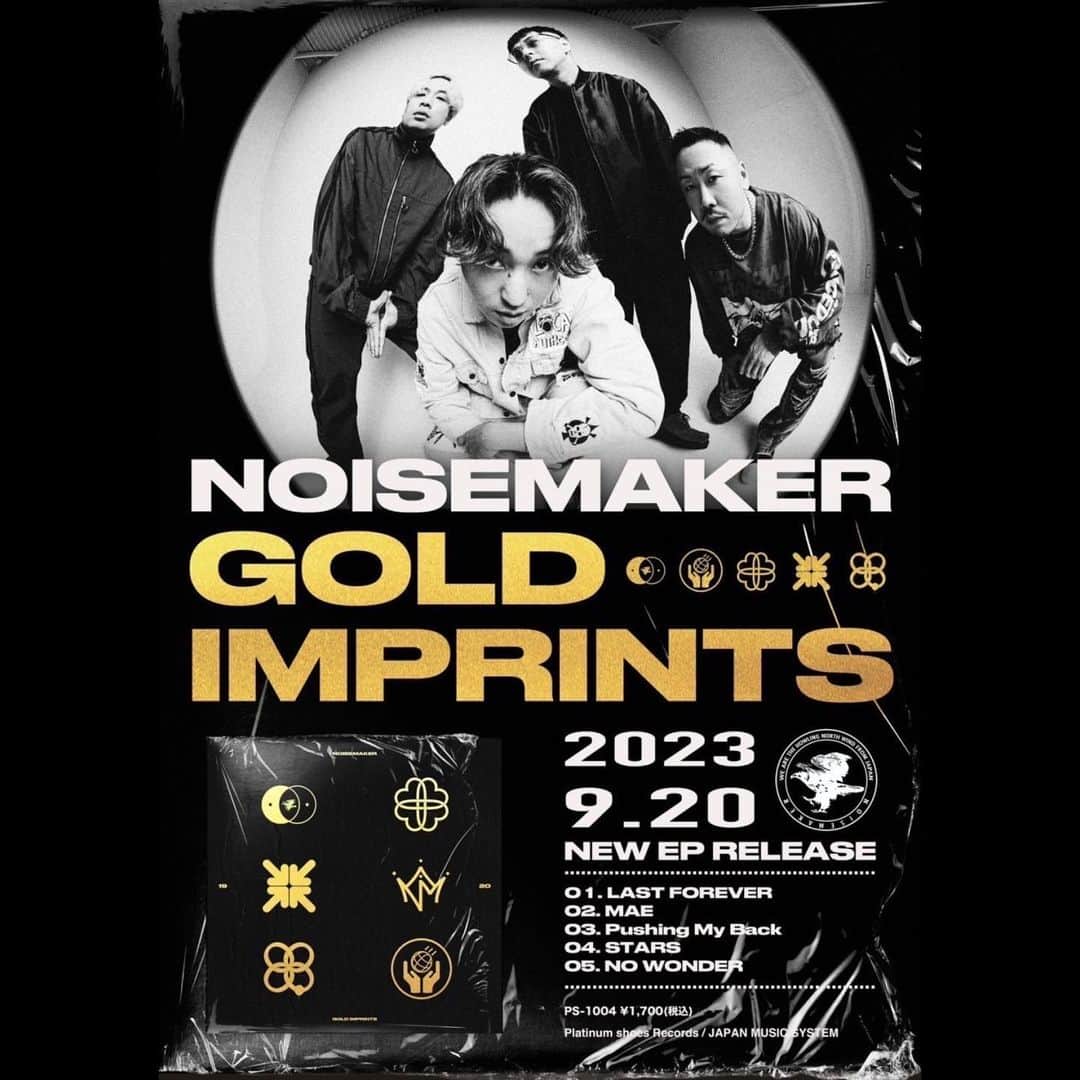 NOISEMAKERのインスタグラム：「【いよいよ発売🔥】 GOLD IMPRINTS 2023.09.20 RELEASE！！  #NOISEMAKER #GOLDIMPRINTS」