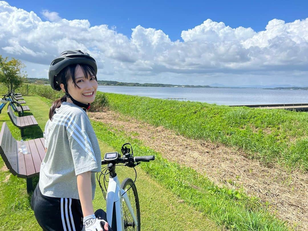 加藤里保菜さんのインスタグラム写真 - (加藤里保菜Instagram)「_  茨城県 大洗ひたち海浜シーサイドルート サイクリング🚲  #茨城県 #茨城 #いばらき #ibaraki #大洗 #サイクリング #茨城サイクリング #涸沼川シーバス」9月19日 20時17分 - rihonyan103