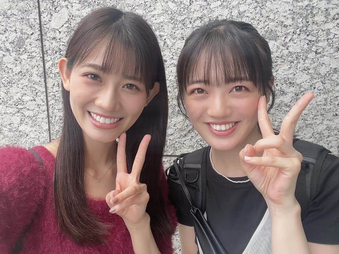希山愛のインスタグラム：「* 大好きなほのかちゃんと ランチしてきました😋♡  ほのかちゃんずっと可愛くて いっぱい癒されたし、 たくさんお話できて嬉しかったな〜♪  また早く会いたいな〜！‪‪❤︎‬」