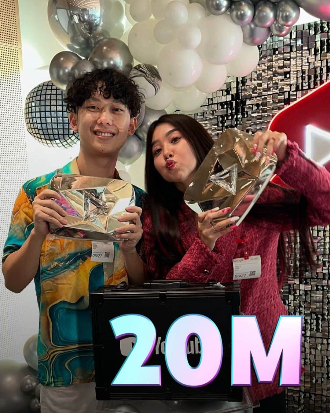 YouTubeのインスタグラム：「congrats to @willie27_ for reaching over 20M subscribers!」