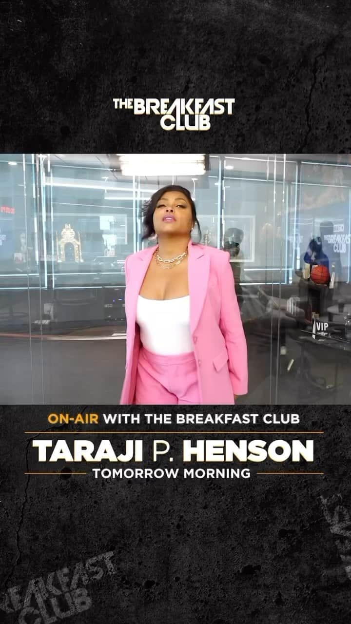 タラジ・P・ヘンソンのインスタグラム：「🚨 @tarajiphenson will be in the building tomorrow morning on #TheBreakfastClubBET!  ➡️Set your alarms to listen in live from 6a-10a locally or on the 🆓 @iHeartRadio app ! You can catch us live at 9a on @bet 🔥」