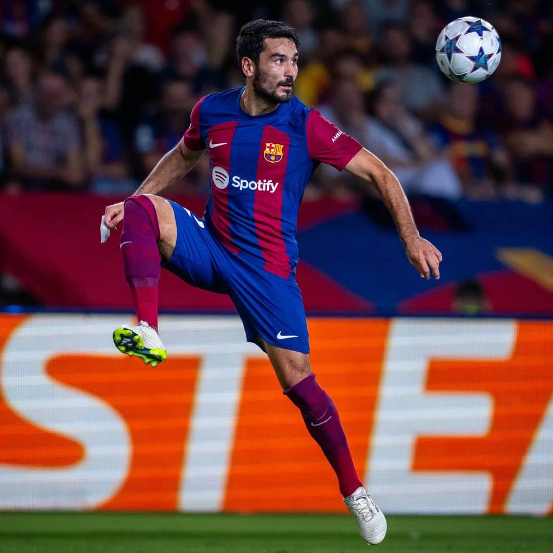 イルカイ・ギュンドアンのインスタグラム：「Successful start into the new #UCL season ✅ Good work from everyone - ¡Vamos Barça! 💙❤️」