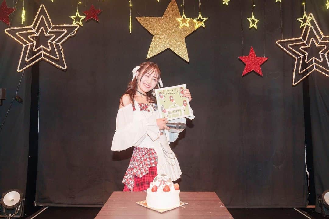 のインスタグラム：「#三浦菜々子生誕祭2023  ありがとうございました🎂🎉  #三浦菜々子 #白キャン #真っ白なキャンバス #idol #アイドル #生誕祭」