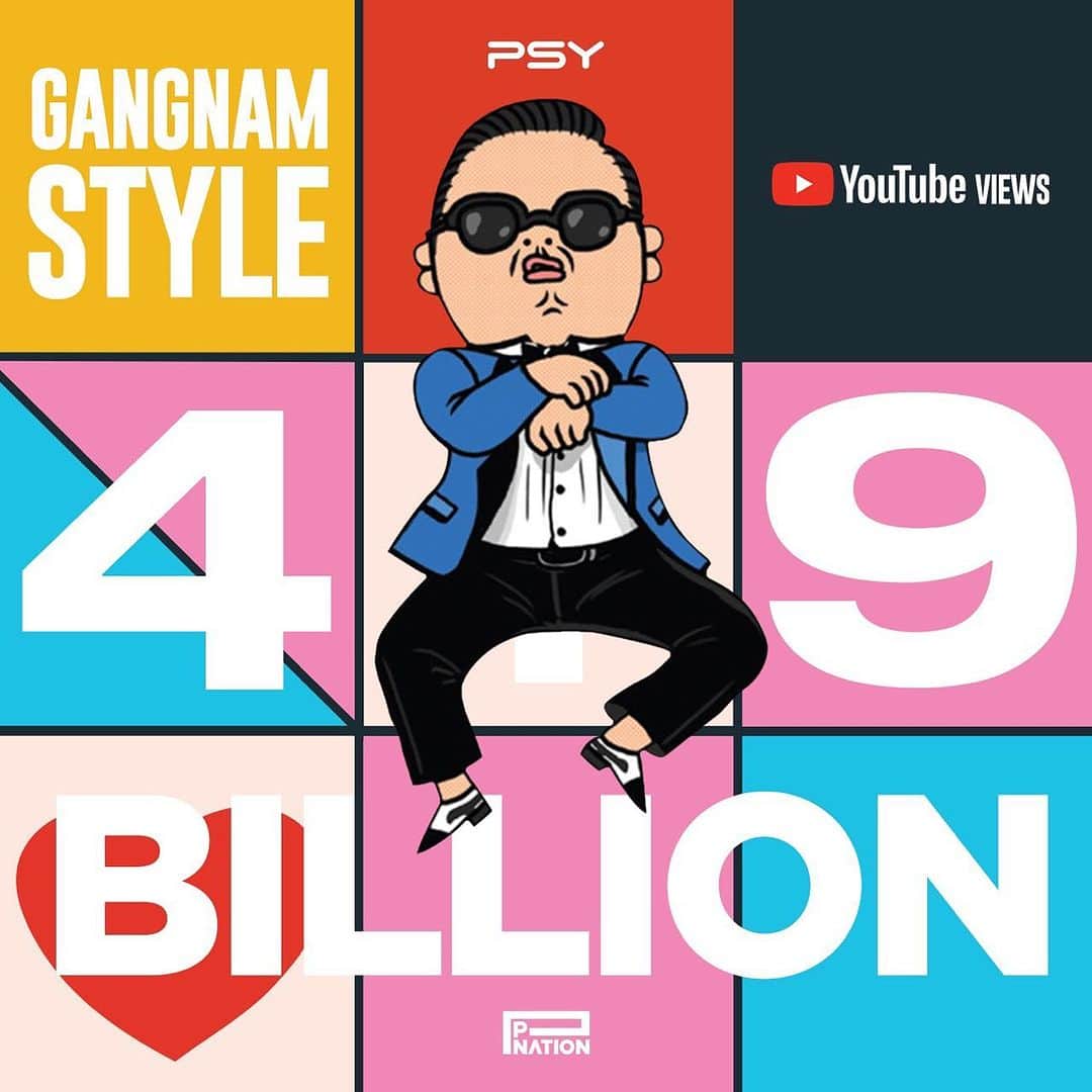 PSYのインスタグラム：「49억이라니… 4.9billion…  50에는 뭔가 해야 할까요? Should I do something with 5.0!?  #gangnamstyle」