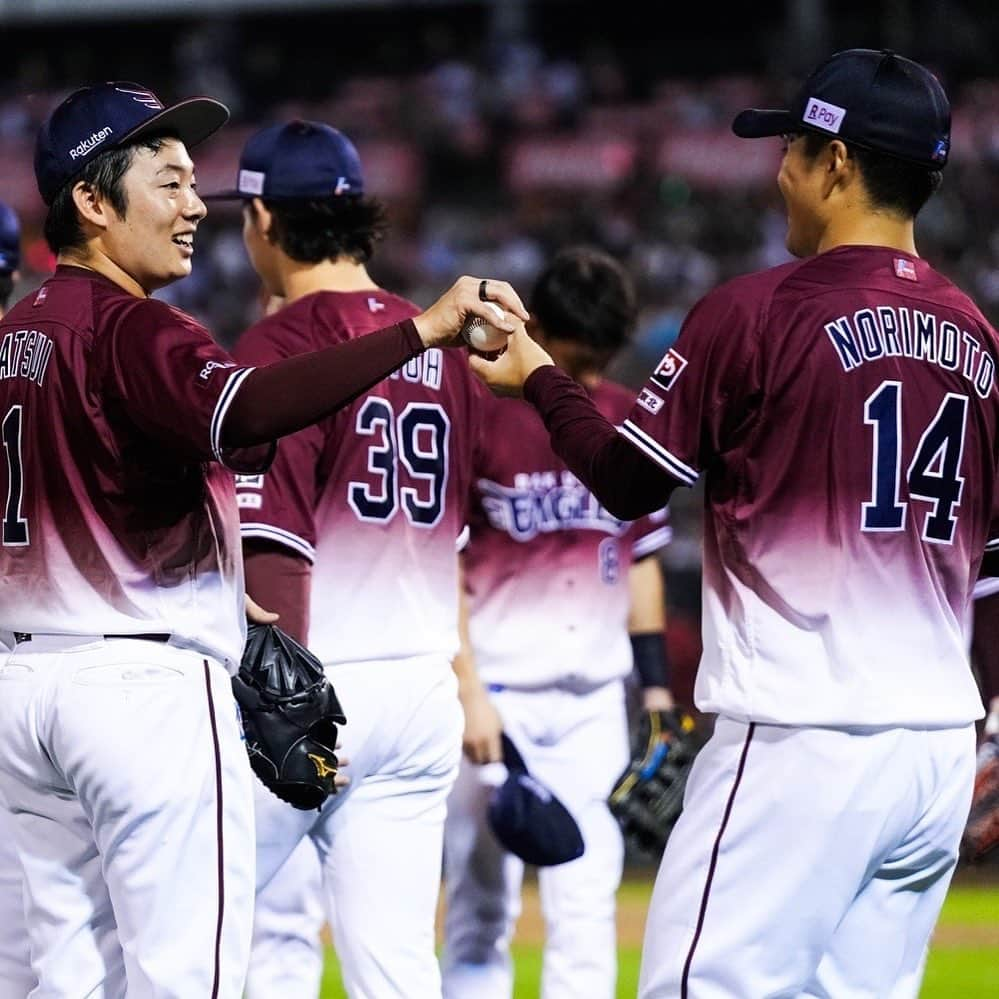 松井裕樹のインスタグラム：「本拠地100セーブする事が出来ました⚾️ 明日からも大事な試合が続くのでみなさん是非楽天モバイルパークに足を運んで僕たちに声援で後押しお願いします❗️  今日のボールは則本さんからいただきました☺️✌️ 多分則本さんの勝ちが1番多くセーブさせてもらってるんですけど何勝分セーブ付いてるかわかる方いますか🤔❓」