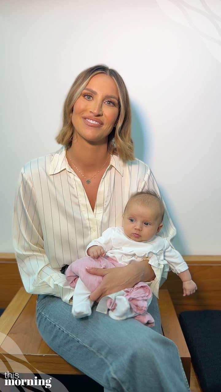 ファーン・マッキャンのインスタグラム：「What was the inspiration behind baby Finty’s name? Ferne McCann recounts the sweet story, and reveals what names she loved but didn’t pick! 🍼  #ThisMorning #FerneMcCann #Finty」