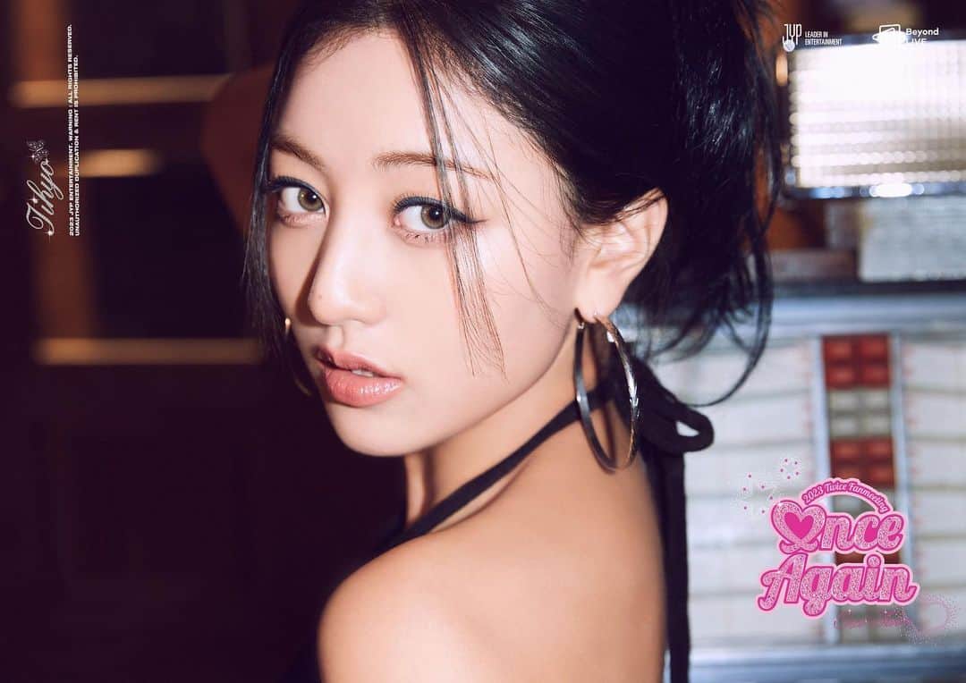 TWICEのインスタグラム：「2023 TWICE FANMEETING  <ONCE AGAIN>  ♡nce Again With #JIHYO  ✦Date & Venue 2023.10.21 1PM (KST)📍Olympic Hall 2023.10.21 7PM (KST)📍Olympic Hall & Beyond LIVE  ✦Ticket Open 팬클럽 선예매(Fanclub Pre-Sale) ➫ 2023.09.22 8PM (KST) 일반 예매(General Sale) ➫ 2023.09.25 8PM (KST)  #원스 #ONCE #트와이스 #TWICE  #TWICE_8TH_ANNIVERSARY #ONCE_AGAIN」