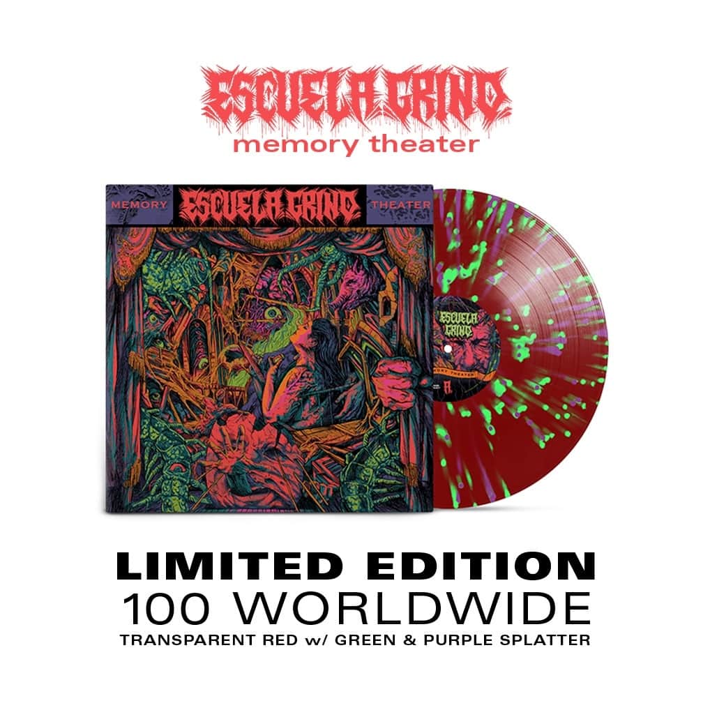 Revolverのインスタグラム：「⚡ We've teamed with grindcore rabble-rousers Escuela Grind for an exclusive vinyl variant of their 2022 album 'Memory Theater' — limited to 100 copies. ⁠ ⁠ 🔗 Get yours https://bitly.ws/V3UP」