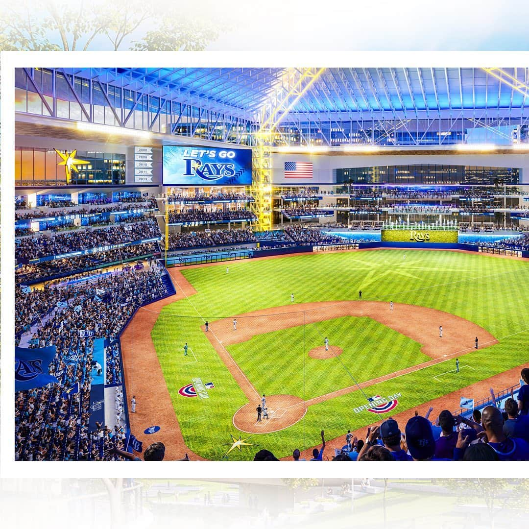 タンパベイ・レイズさんのインスタグラム写真 - (タンパベイ・レイズInstagram)「👀 Get ready for a whole new gameday experience. The future home of the Tampa Bay Rays includes a state-of-the-art ballpark and development of the surrounding Historic Gas Plant District, all in the heart of downtown St. Petersburg.    First look ➡️  Raysbaseball.com/HereToStay」9月20日 0時10分 - raysbaseball