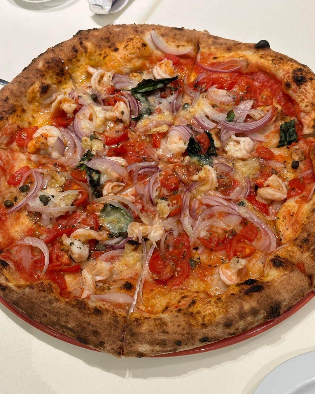 中谷萌さんのインスタグラム写真 - (中谷萌Instagram)「Gaetano🌿🍕 ナポリサイズのpizza！ダイスキ！」9月20日 0時42分 - n_moepi_fbs