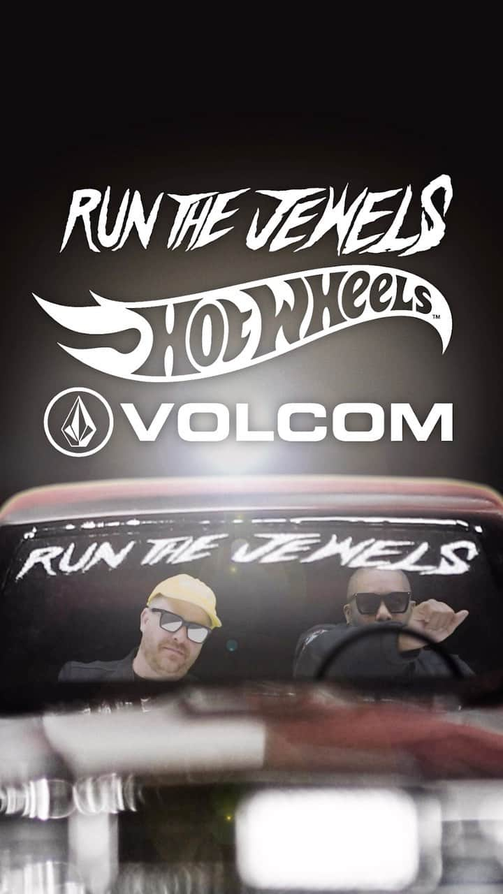 Hot Wheelsのインスタグラム：「A chart-topping collab 🚨 @hotwheelsofficial x @runthejewels x @volcom 🎶 Coming together to bring you a ‘87 Buick Regal GNX + epic product to shift you into high gear!​ Find out more about the collab with hip hop super-duo @runthejewels out 9.22.23 🤝」