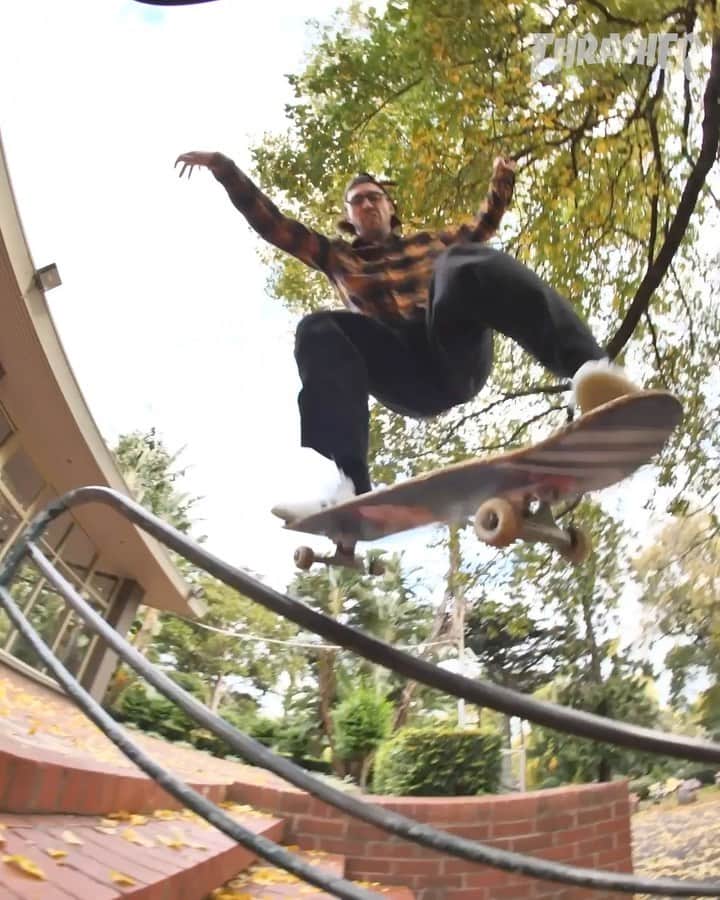 スラッシャーのインスタグラム：「Groundbreaking @adamdavies 🚨 His “4/4” part is LIVE on our YouTube channel 📺 🎬 @thejamesjames」
