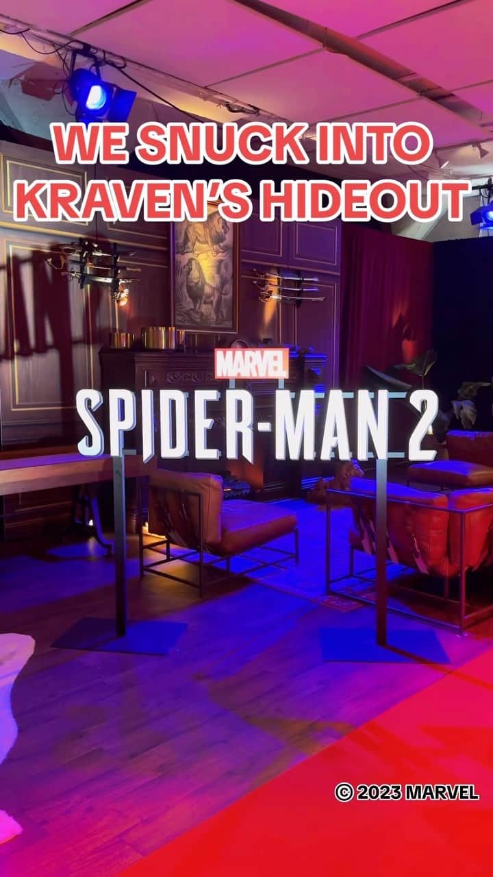 PlayStationのインスタグラム：「Anyone’s Spidey senses tingling? 🕷️ We snuck into Kraven’s Lounge to get a taste of the hunt to come in #SpiderMan2PS5 on October 20.」