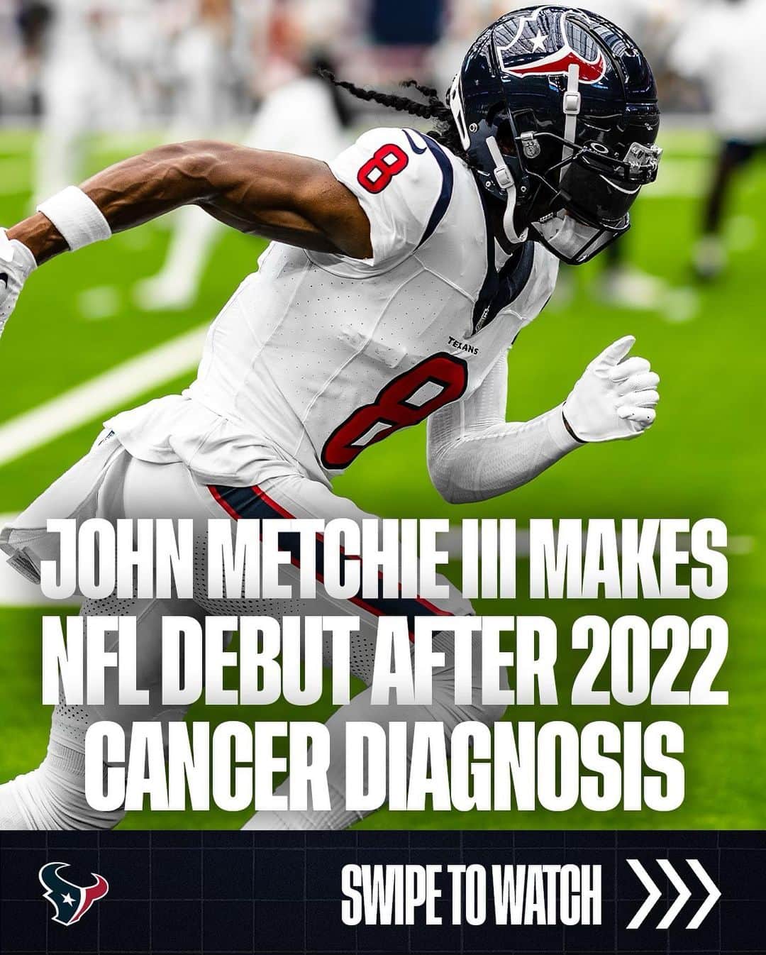 ヒューストン・テキサンズのインスタグラム：「NFL Debut for @metchieiii ☑️」