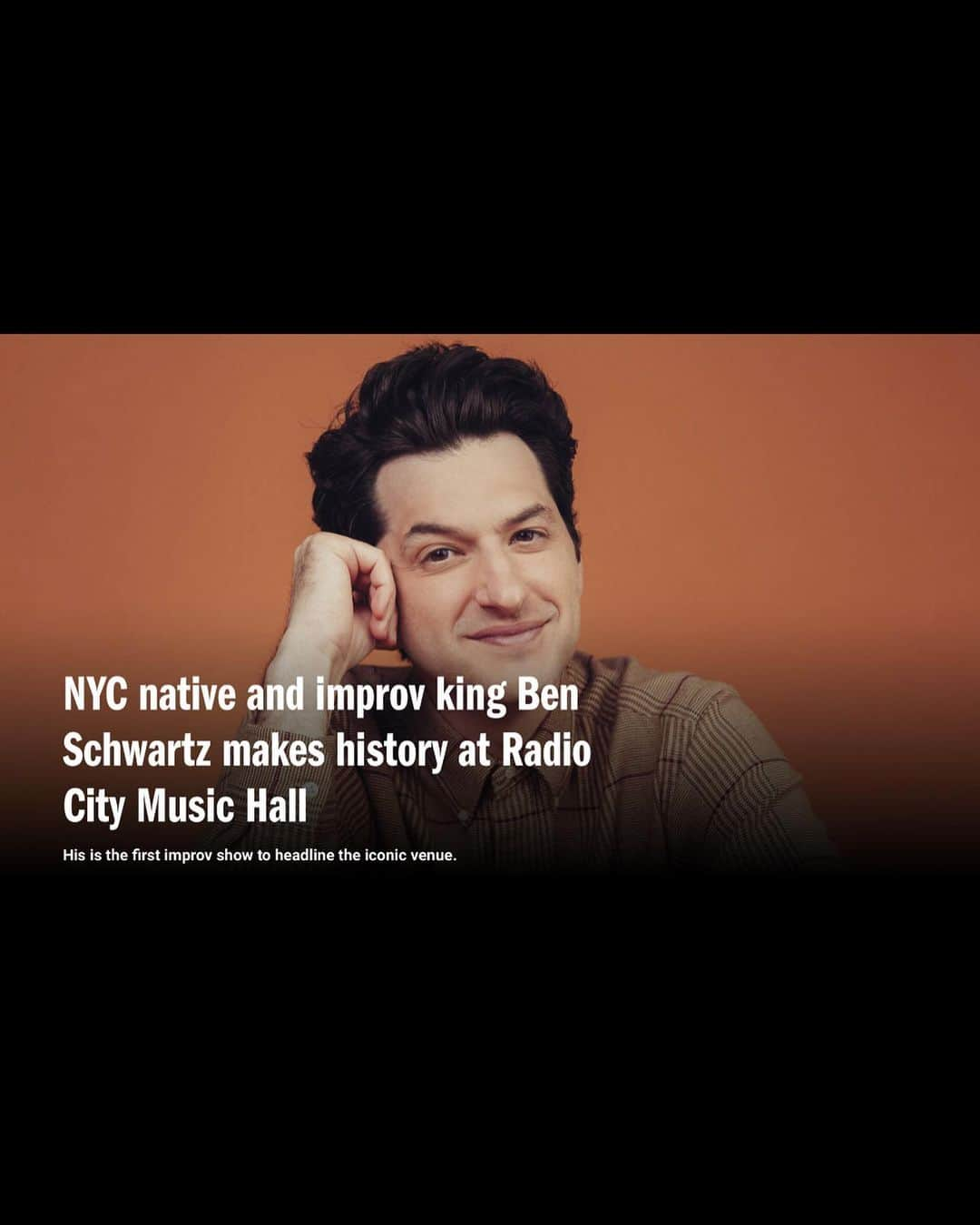 ベン・シュワルツさんのインスタグラム写真 - (ベン・シュワルツInstagram)「I am on the cover of @timeoutnewyork this month chatting about my improv show at @radiocitymusichall on 9/23. (We didn't talk about any TV or movie gigs and made sure it was all good to do during the strike.) OK, this one is gonna be a long post because it means so much to me. Apologies ahead of time.  Thanks to @rossilynne for interviewing me and to @TimeOutNewYork and @shayeweaver for putting this all together. You can read the full article in my instastories.  Thanks to photo king @selashiloni who was a true hero and put this entire shoot together. If you’ve never seen his stuff visit his Instagram page and hire him to make you look great. He also makes a great friend.  Thanks to the amazing @melissabeckmua for make up and hair and @stylistmelissalynn for literally bringing the 90s back and making fall appear in that room with every outfit she constructed. Incredible.  Coming up, just getting your show listed in Time Out NY was a huge deal. And to get a small review on top of that was heaven. When @tallgilozeri @adam.pally & I were doing Hot Sauce, NY hero @janeborden was nice enough to include us in the magazine a few times and it really helped. Thanks Jane. (Photo 4)  A little later, Time Out NY used one of my jokes as the joke of the week and included a little photo of me. Somehow in LA, hall of fame casting director Allison Jones got a copy of the magazine, saw my photo and the joke and asked to meet me. Allison cast me in my first pilot. (Photo 6)  To be on the cover of any magazine is still surreal to me. But this magazine specifically that I have so much history with means so much. And to be doing it to promote my long form improv show at Radio City Music Hall. I am beyond honored. Thank you @timeoutnewyork. See you soon NYC. ❤️」9月20日 5時14分 - rejectedjokes