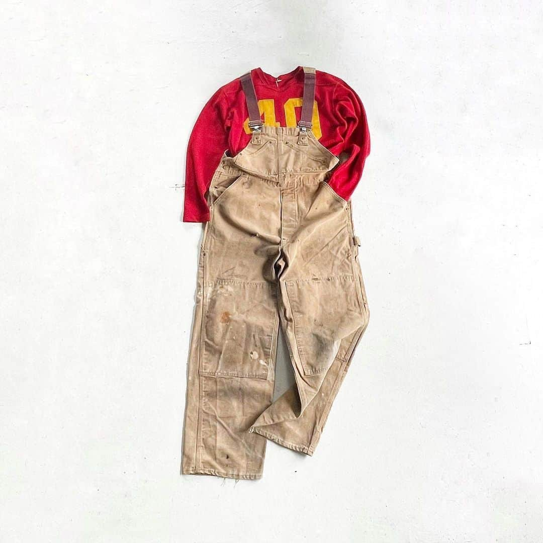 DROP...vintage select shopのインスタグラム：「1970s Carhartt Overall Painter pants」