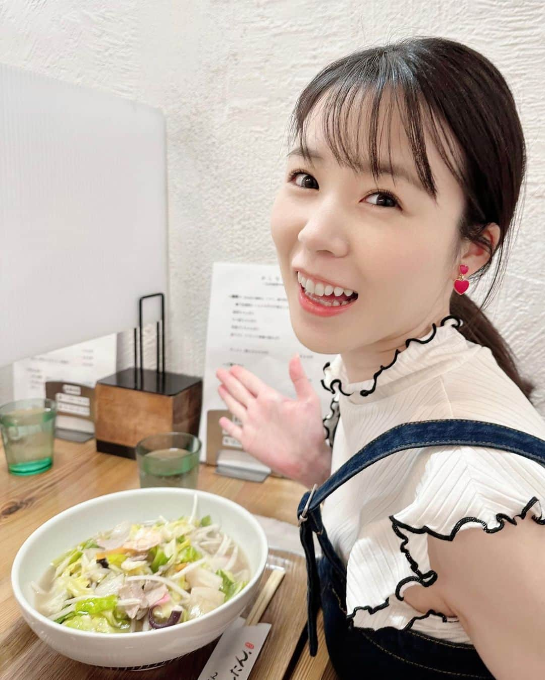 田中碧さんのインスタグラム写真 - (田中碧Instagram)「【🍜】 ⁡ また行っちゃった💓 ⁡ ⁡ #ちゃんぽん #ちゃんぽん麺 #ラーメン #ラーメン女子 #田中碧 #ramen #🍜」9月23日 18時05分 - aoi.tanaka.0523