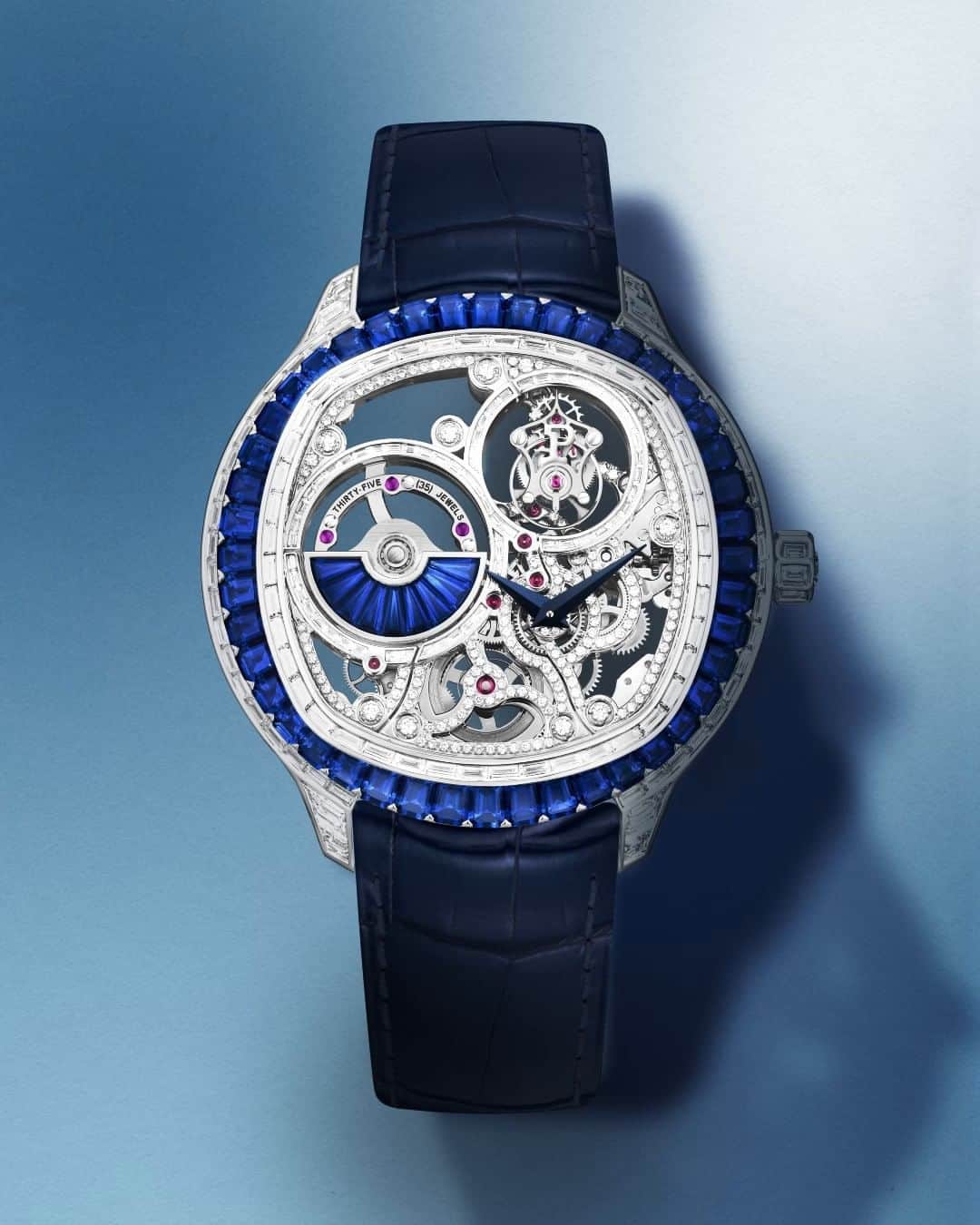 ピアジェのインスタグラム：「Flamboyant, audacious, distinctive. Piaget Polo Emperador Skeleton Tourbillon is a masterpiece of craftsmanship and creative daring.  #Piaget #MaisonOfExtraleganza #PiagetPolo #InstinctOfDistinction」