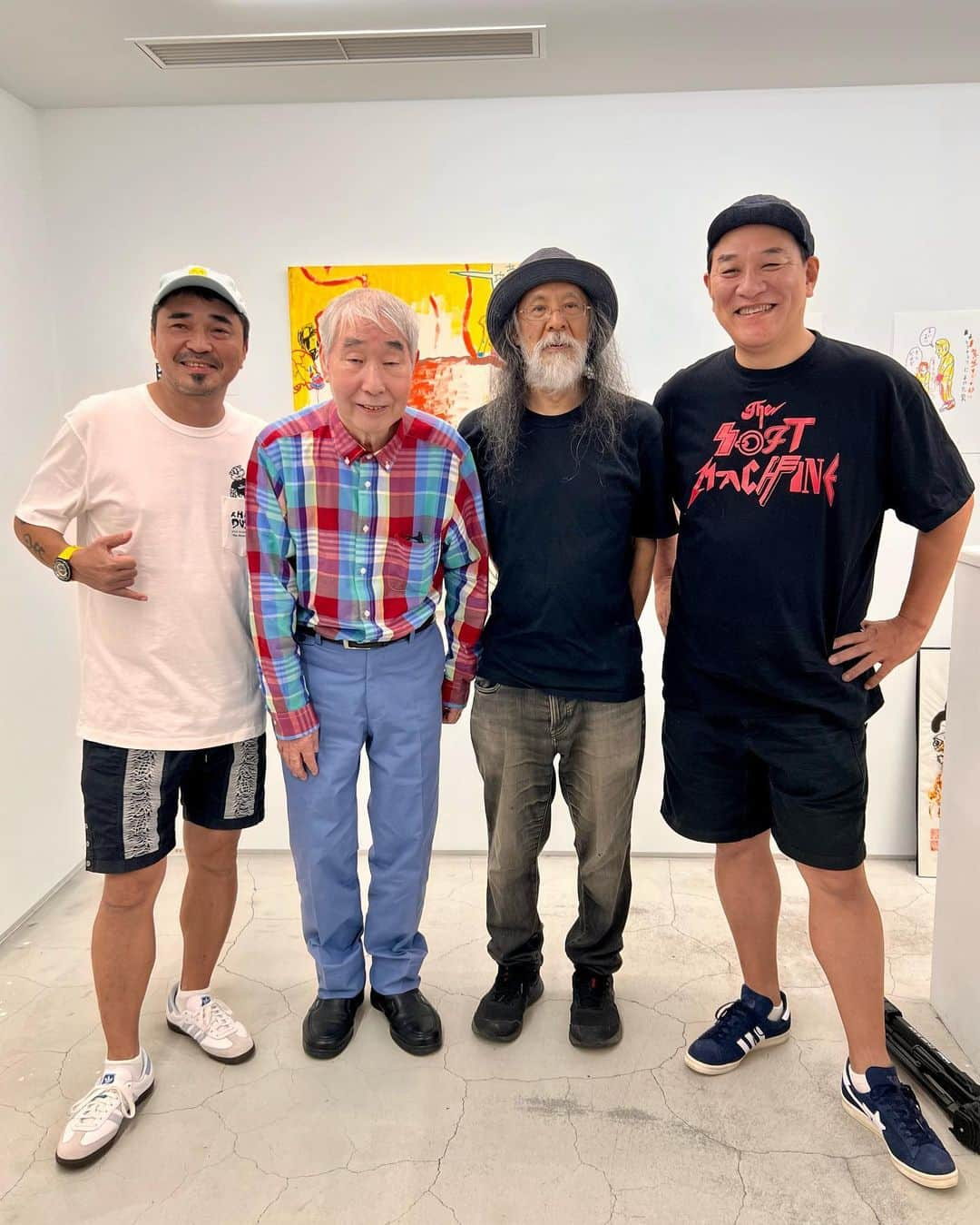 ピエール瀧のインスタグラム：「根本敬 presents 蛭子能収「最後の展覧会」@Akio Nagasawa Gallery Aoyama」