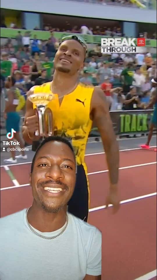 アッシャー・ヒルのインスタグラム：「Andre De Grasse is back on top with a new PB after a slow start to the season. De Grasse becomes the first Canadian to win 🏅 at the Diamond League since 2011.  #diamondleague #degrasse #paris2024 #200m #athletics」